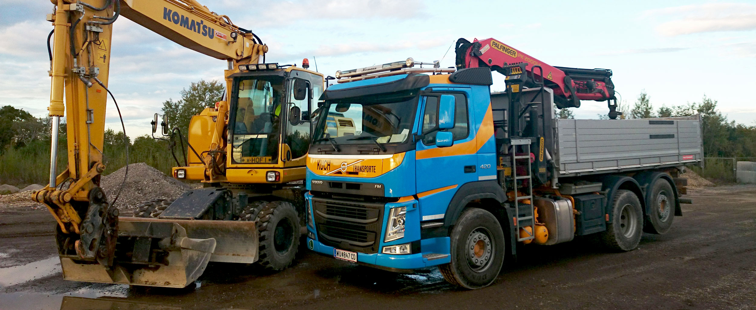 Transportunternehmen für Bauarbeiten in Niederösterreich